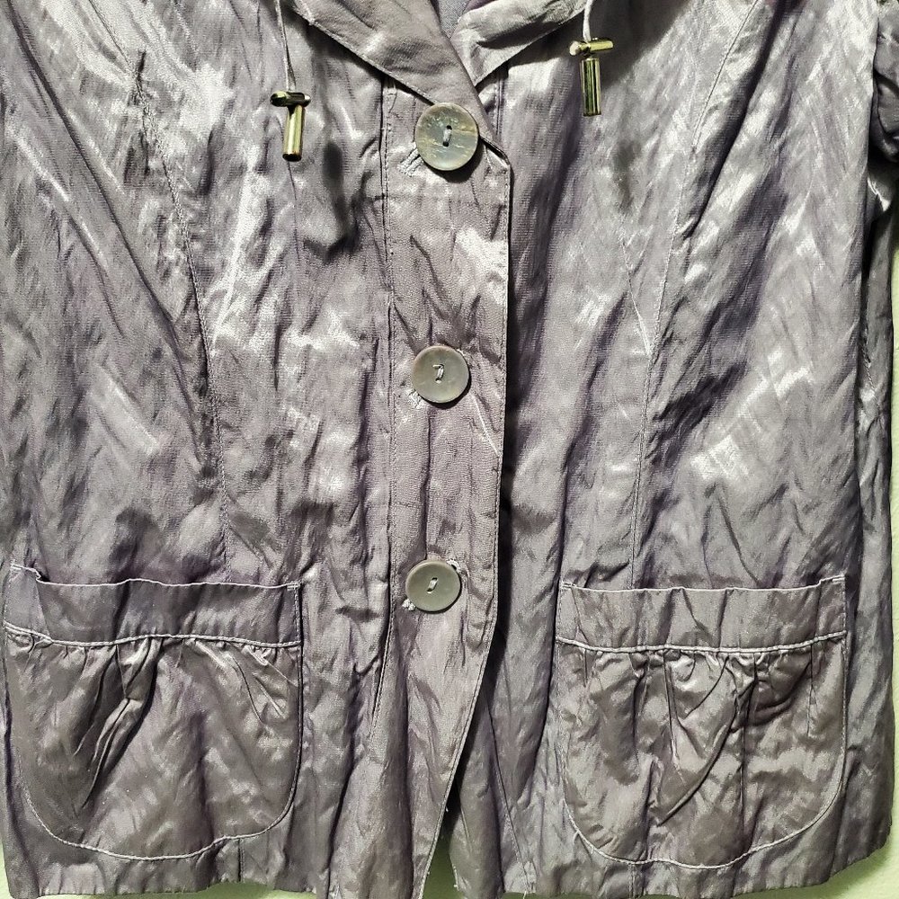 Chico's Metallic Lavender Button Jacket - image 2
